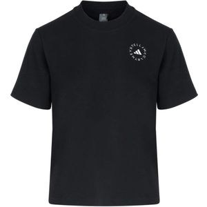 Adidas by Stella McCartney, Dames, Tops, Zwart, Maat: L Katoen,