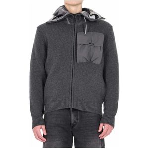 C.p. Company, Heren, Sweatshirts & Hoodies, Grijs, Maat: L Wol,