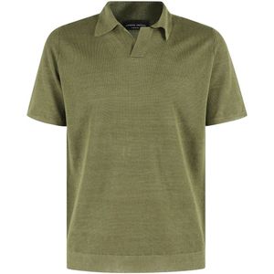 Roberto Collina, Heren, Tops, Groen, Maat: XL