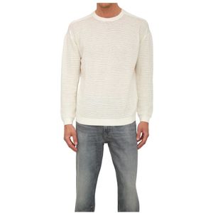 Emporio Armani, Heren, Truien, Wit, Maat: L Katoen,