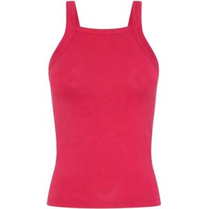 One Teaspoon, Dames, Tops, Rood, Maat: 2XS Viscose,
