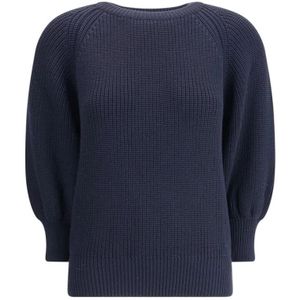 Ella, Dames, Truien, Blauw, Maat: S Wol,