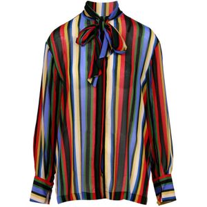 Semicouture, Dames, Blouses & Shirts, Veelkleurig, Maat: M Viscose,