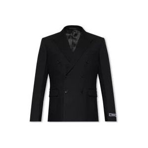 Versace Dubbelrijige blazer , Black , Heren , Maat: M