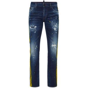 Philipp Plein, Heren, Jeans, Blauw, Maat: W30 Denim,