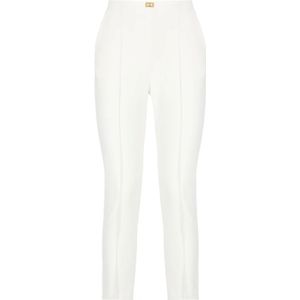 Elisabetta Franchi, Dames, Broeken, Beige, Maat: S Poliester,