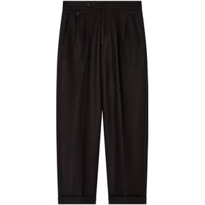 Emporio Armani, Heren, Broeken, Bruin, Maat: L Wol,