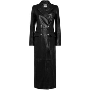 Philipp Plein, Dames, Jassen, Zwart, Maat: S Leer,