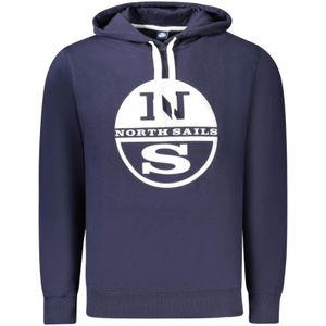 North Sails, Heren, Sweatshirts & Hoodies, Blauw, Maat: 2XL Katoen,