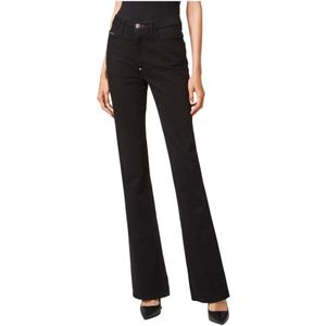 Philipp Plein, Dames, Jeans, Zwart, Maat: W26 Katoen,
