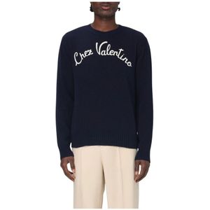Valentino, Heren, Truien, Blauw, Maat: M