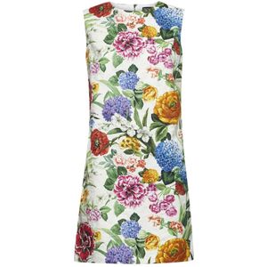 Dolce & Gabbana, Dames, Jurken, Veelkleurig, Maat: XS Katoen,