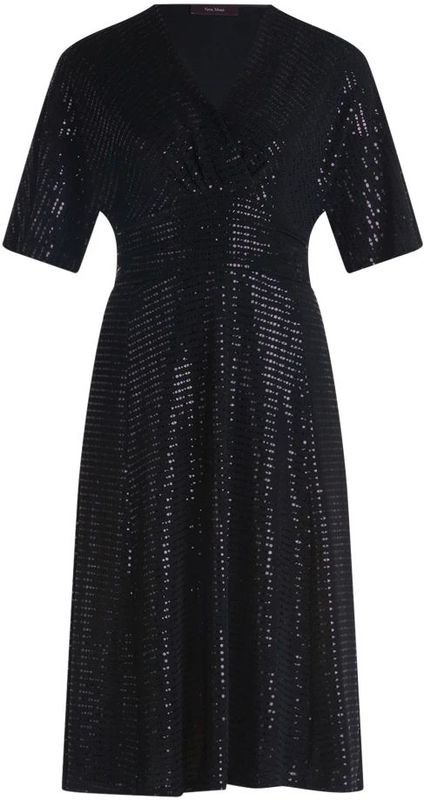 Vera Mont - Wikkel Cocktailjurk - Zwart - Dames