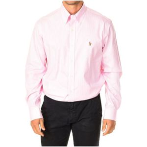 Ralph Lauren, Heren, Overhemden, Roze, Maat: 2XL Katoen,