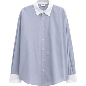 Filippa K, Dames, Blouses & Shirts, Blauw, Maat: L Katoen,