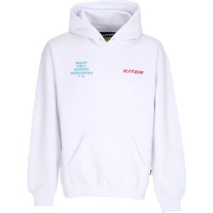 Iuter, Heren, Sweatshirts & Hoodies, Wit, Maat: S Katoen,