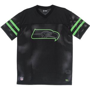 New Era - Seattle Seahawks - T-shirt - Zwart - Korte Mouwen - Oversized