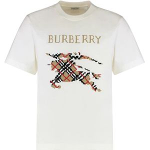 Burberry, Heren, Tops, Wit, Maat: M Katoen,