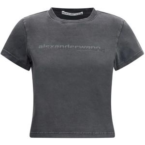 Alexander Wang, Dames, Tops, Zwart, Maat: M Katoen,