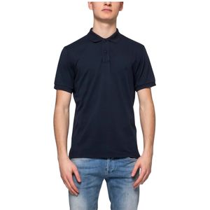 Dondup - Polo Shirt - Korte Mouwen - Blauw - Katoen/Polyamide