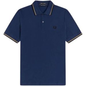 Fred Perry, Heren, Tops, Blauw, Maat: XS Katoen,