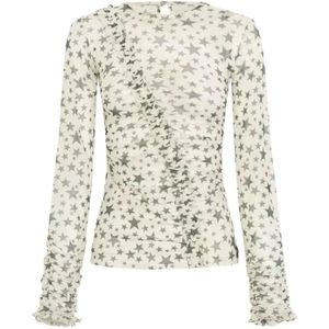 One Teaspoon, Dames, Blouses & Shirts, Veelkleurig, Maat: 2XS Leer,