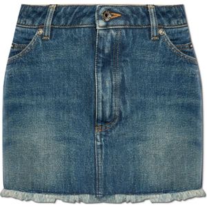 Dolce & Gabbana, Dames, Rokken, Blauw, Maat: XS Denim,