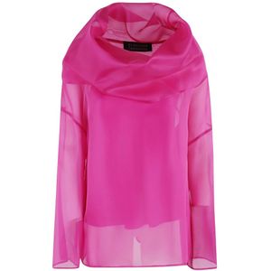 Gianluca Capannolo, Dames, Blouses & Shirts, Roze, Maat: M Zijde,