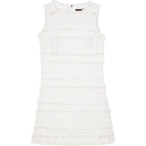 Luisa Cerano, Dames, Jurken, Wit, Maat: S Tweed,
