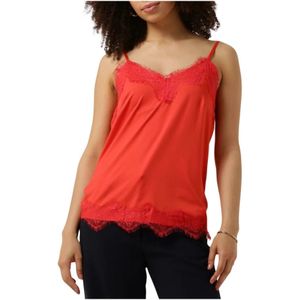 CC Heart - Lace Top - T-shirt - Oranje - Fijn Materiaal
