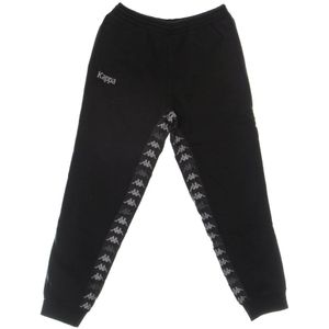 Kappa, Heren, Broeken, Zwart, Maat: L Katoen,