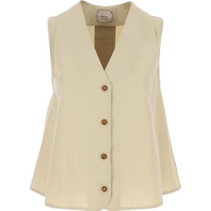 Alysi, Dames, Jassen, Beige, Maat: XS