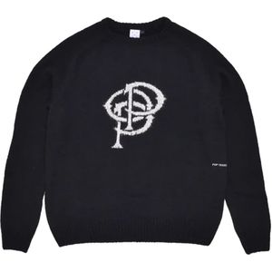 Pop Trading Company, Heren, Sweatshirts & Hoodies, Zwart, Maat: S