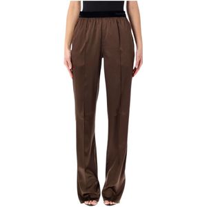 Tom Ford, Dames, Broeken, Bruin, Maat: S Zijde,