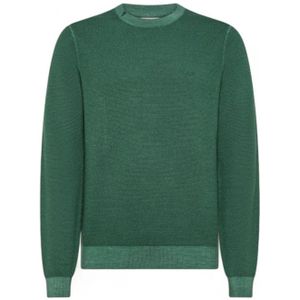 Sun68, Heren, Truien, Groen, Maat: 2XL Wol,
