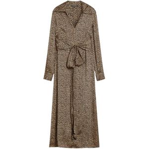 Pennyblack, Dames, Jurken, Bruin, Maat: XS Satijn,