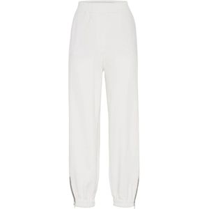 Brunello Cucinelli, Dames, Broeken, Wit, Maat: 2XL Katoen,