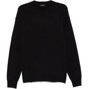 Roberto Collina, Heren, Truien, Zwart, Maat: S Katoen,