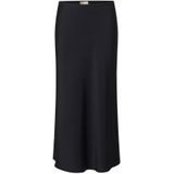 Vera Mont - Elegante Satijnen Midi Rok - Zwart