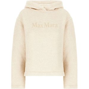 Max Mara, Dames, Sweatshirts & Hoodies, Beige, Maat: M Katoen,