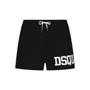 Dsquared2 Zwarte Zee Shorts voor Mannen , Black , Heren , Maat: XS
