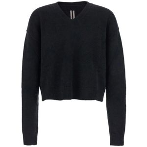 Rick Owens, Heren, Truien, Zwart, Maat: S Wol,