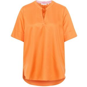 Eterna, Dames, Blouses & Shirts, Oranje, Maat: M