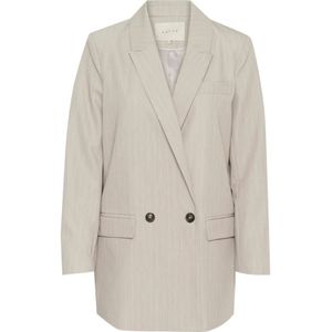 Kaffe - Kaesther Blazer - Blazer - Feather Gray Melange Pinstripe - 76% Polyester, 20% Viscose, 4% Elastaan