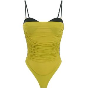 Elisabetta Franchi, Dames, Tops, Groen, Maat: XS Jersey,