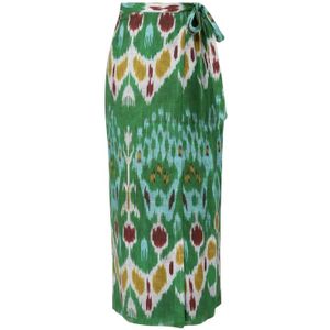 Erdem, Dames, Rokken, Groen, Maat: XL Katoen,