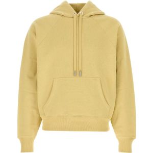 Ami Paris, Heren, Sweatshirts & Hoodies, Geel, Maat: M Katoen,
