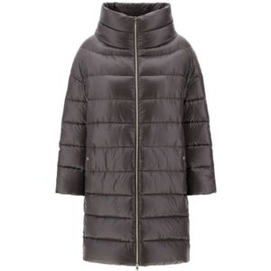 Herno, Dames, Mantels, Bruin, Maat: XS Zijde,