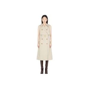 Burberry Mona Jurk - Op Maat Gemaakt , Beige , Dames , Maat: XS