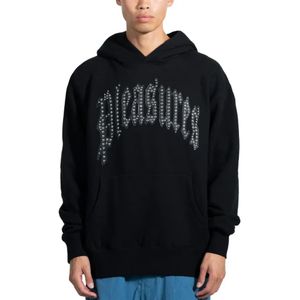 Pleasures, Heren, Sweatshirts & Hoodies, Zwart, Maat: S Katoen,